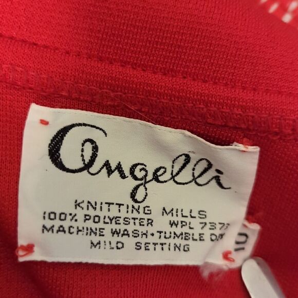 Vintage Red Angelli Mod Tunic top - Picture 3 of 7